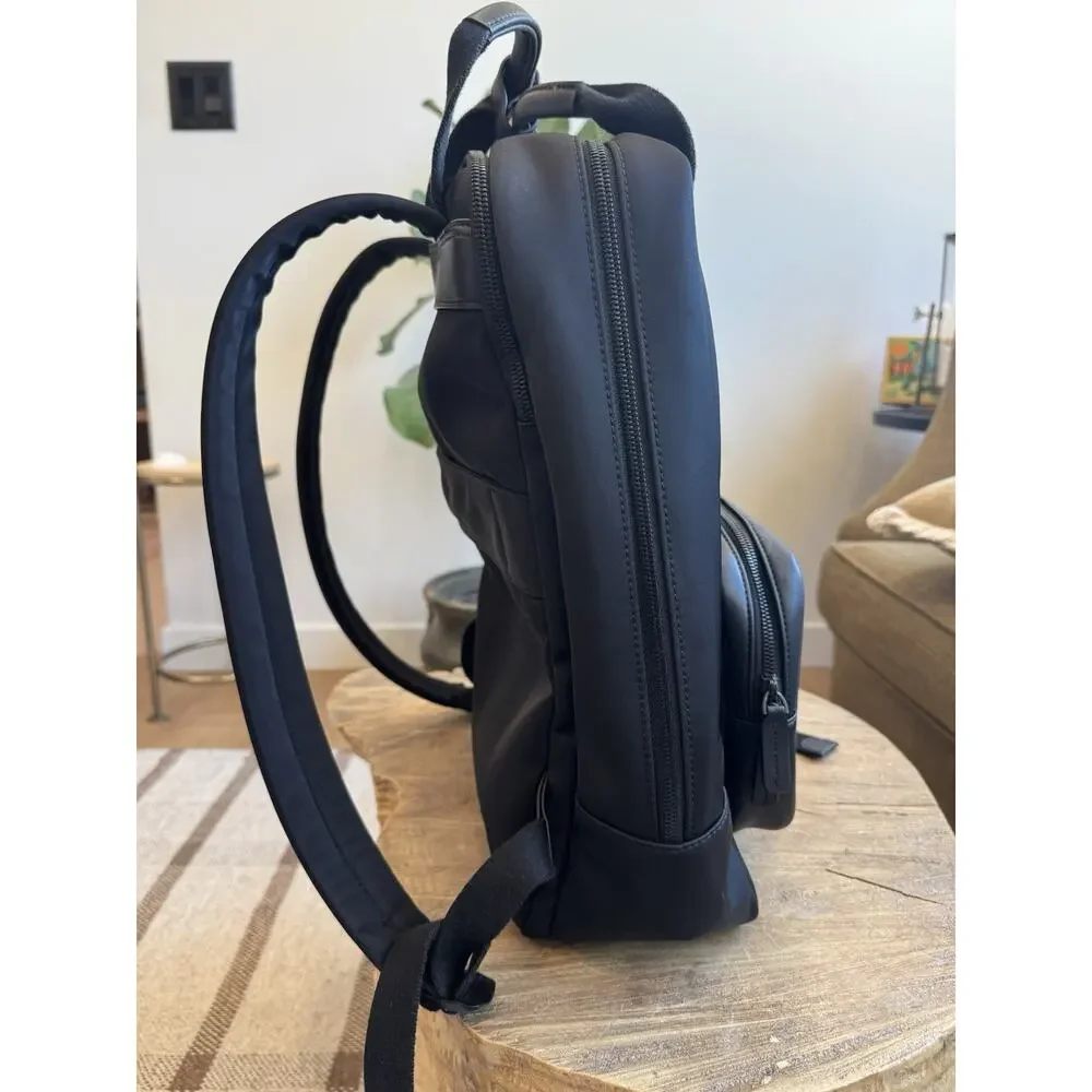 Monos Metro Backpack Black Laptop Nylon Travel Minimal Water Resistant